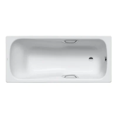 Kaldewei Advantage - Taisnstūra vanna Saniform Plus Star 335, 170x70 cm, ar rokturu atverēm, balta 133500010001