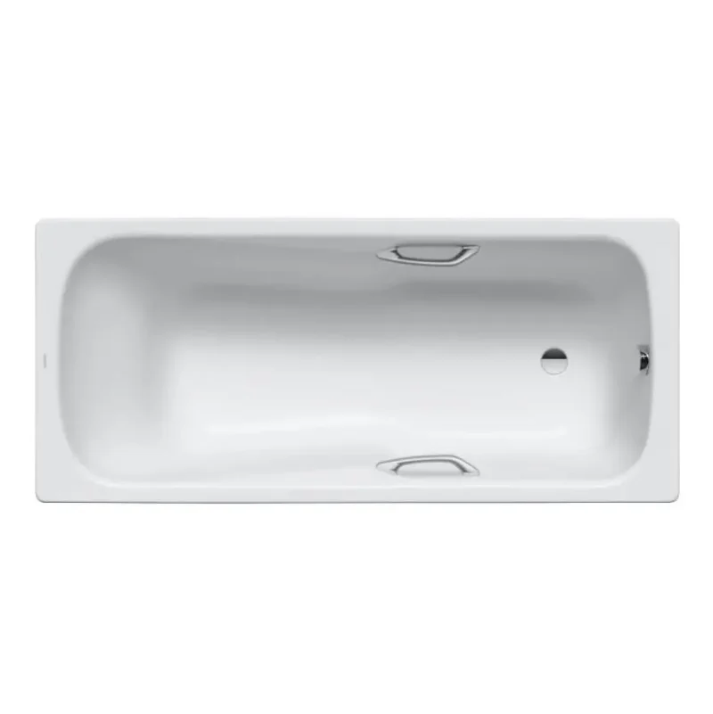 Kaldewei Advantage - Taisnstūra vanna Saniform Plus Star 335, 170x70 cm, ar rokturu atverēm, balta 133500010001