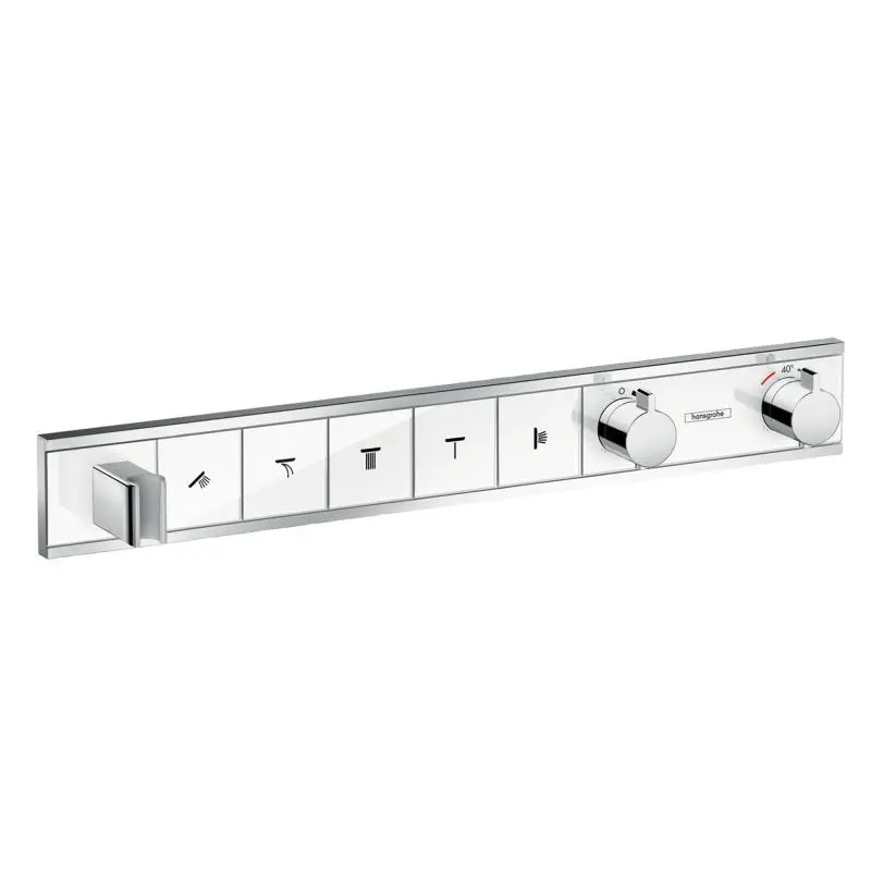 Hansgrohe RainSelect - zemapmetuma maisītājs 5 patērētājiem, balts / hromēts 15358400