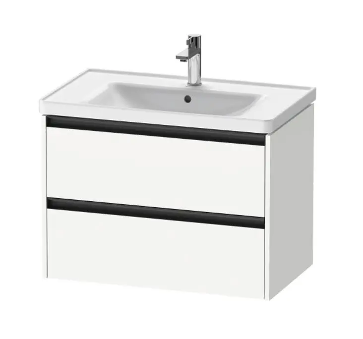 Duravit Ketho.2 - izlietnes skapītis, 55x78x46 cm, 2 atvilktnes, balts matēts K25283018180000