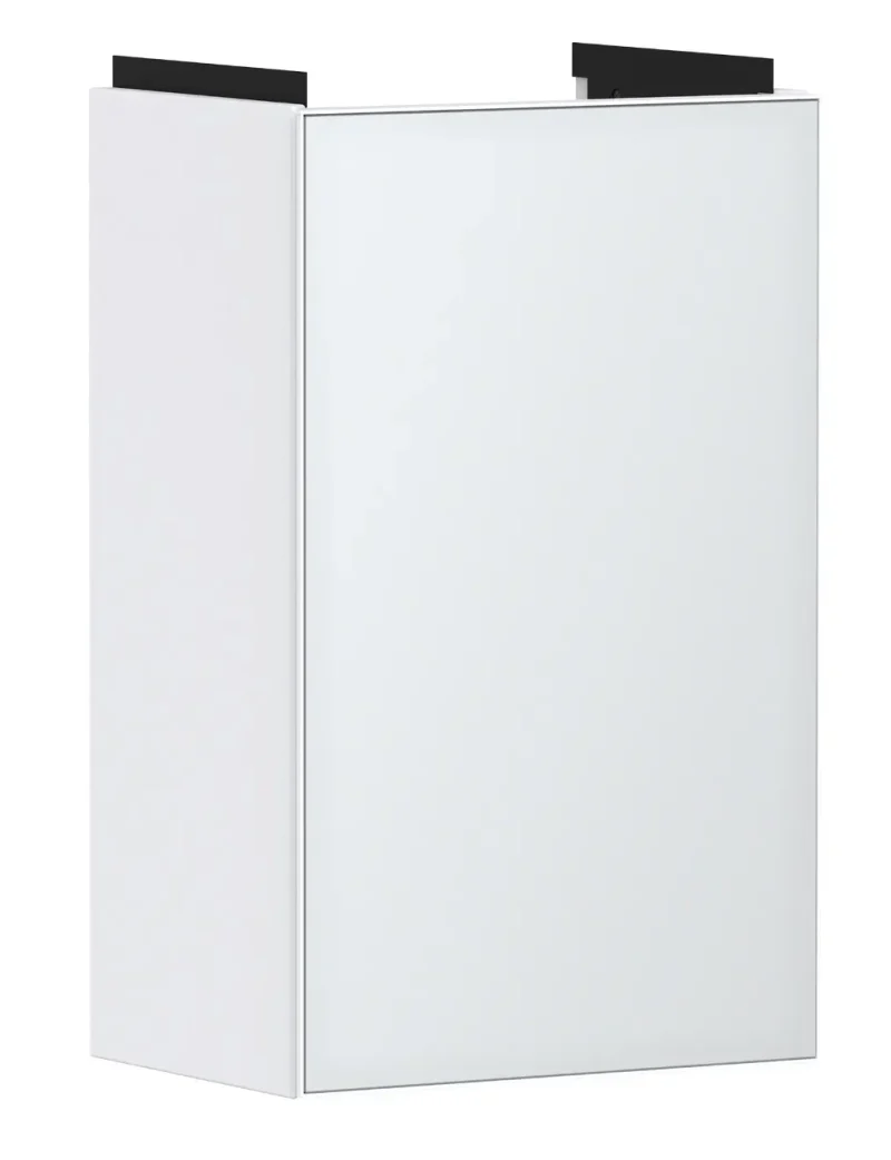 Hansgrohe Xevolos E - izlietnes skapītis 58x34x25 cm, 1 durvis, eņģes labajā pusē, balts matēts/balts metālisks 54169320