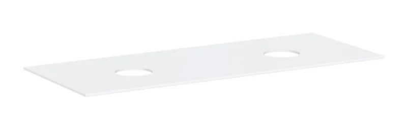 Hansgrohe Xevolos E - izlietnes plātne, 137x55 cm, 2 izgriezumi, balta matēta 54332700