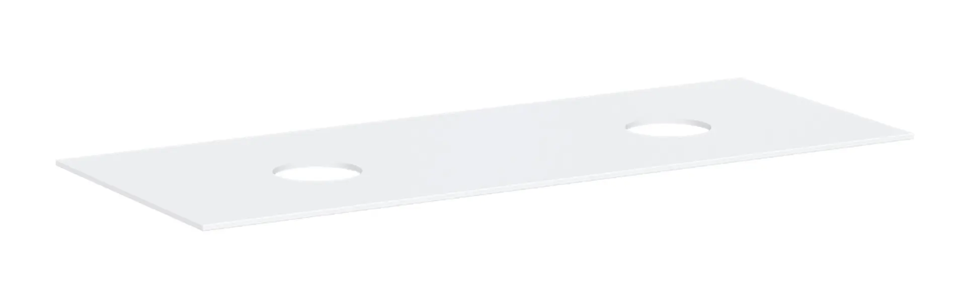 Hansgrohe Xevolos E - izlietnes plātne, 137x55 cm, 2 izgriezumi, balta matēta 54332700