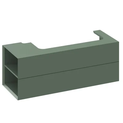Ravak Lite - izlietnes skapītis 120x45x43 cm, 2 atvilktnes, Grey Green X000001882