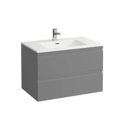 Laufen Pro S - izlietne ar zemizlietnes skapi, 80x50 cm, 2 atvilktnes, grafīta matēts H8619634801041