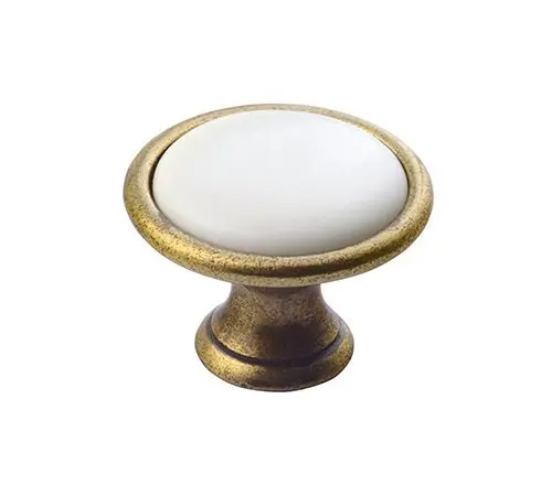 Sapho Accessoires - rokturis mēbelēm Cross, bronza/balts 12937