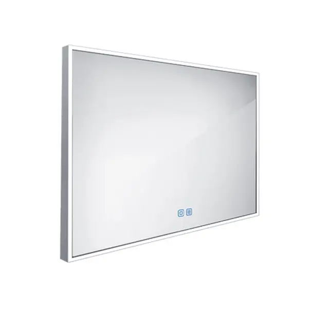 Nimco spogulis - spogulis ar LED apgaismojumu, 100x70 cm, skārien sensors, alumīnijs ZP 13004VX