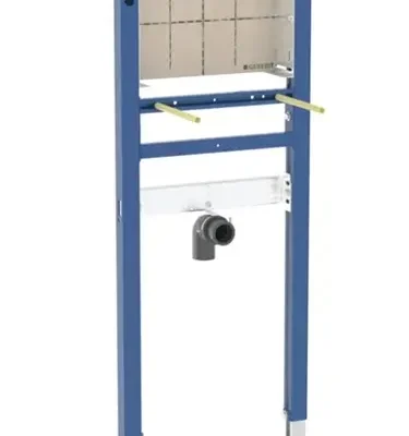 Geberit Duofix - priekšsienas elements izlietnei, 112-130 cm, paredzēts zemapmetuma sienas maisītājiem, šaurs izpildījums 111.274.00.2