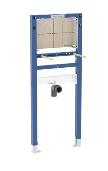 Geberit Duofix - priekšsienas elements izlietnei, 112-130 cm, paredzēts zemapmetuma sienas maisītājiem, šaurs izpildījums 111.274.00.2