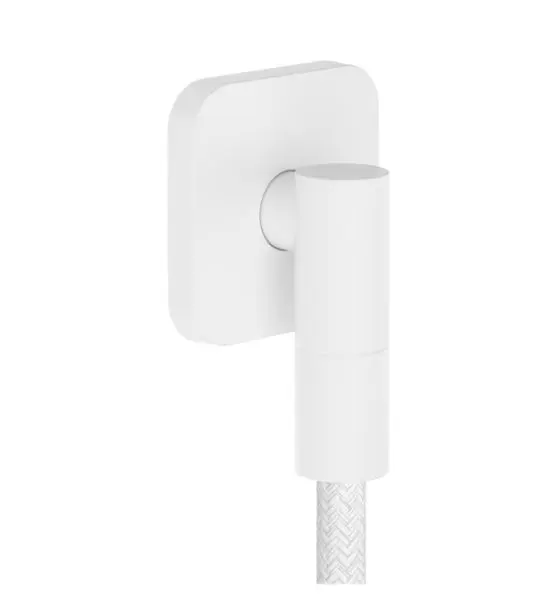 Hansgrohe FixFit Fine Q - sienas pieslēguma līkums, balts matēts 28884700