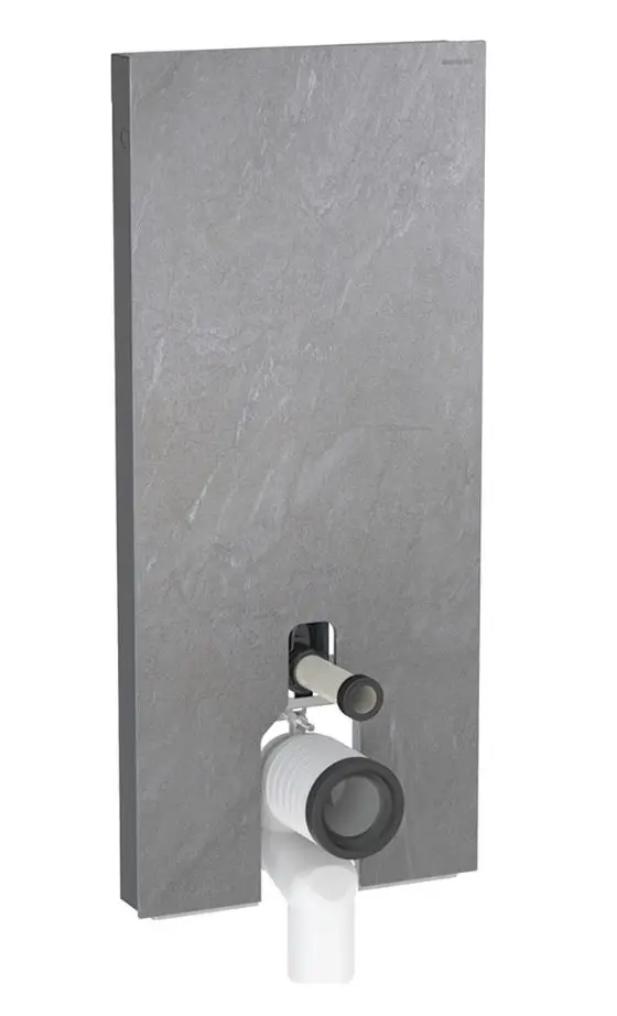 Geberit Monolith Plus - sanitārais modulis stāvošam WC, 114 cm, pieslēgums apakšā, šīfera izskats 131.233.00.7