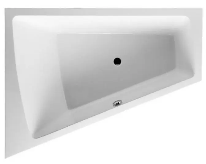 Duravit Paiova - asimetriska vanna, 180x140 cm, kreisā puse, balta 700216000000000