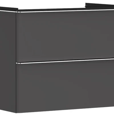 Hansgrohe Xelu Q - izlietnes apakšskapītis, 63x78x50 cm, 2 atvilktnes, matēti pelēks/hroms 54028000