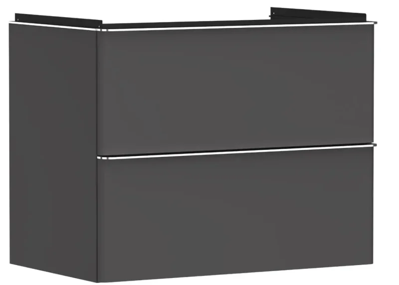 Hansgrohe Xelu Q - izlietnes apakšskapītis, 63x78x50 cm, 2 atvilktnes, matēti pelēks/hroms 54028000