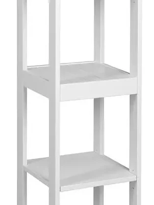 Aqualine Etide - plauktu skapis 36x156x36 cm, balts matēts ET156