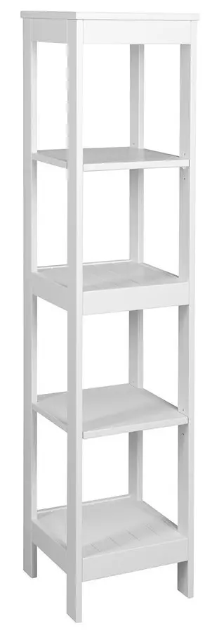 Aqualine Etide - plauktu skapis 36x156x36 cm, balts matēts ET156