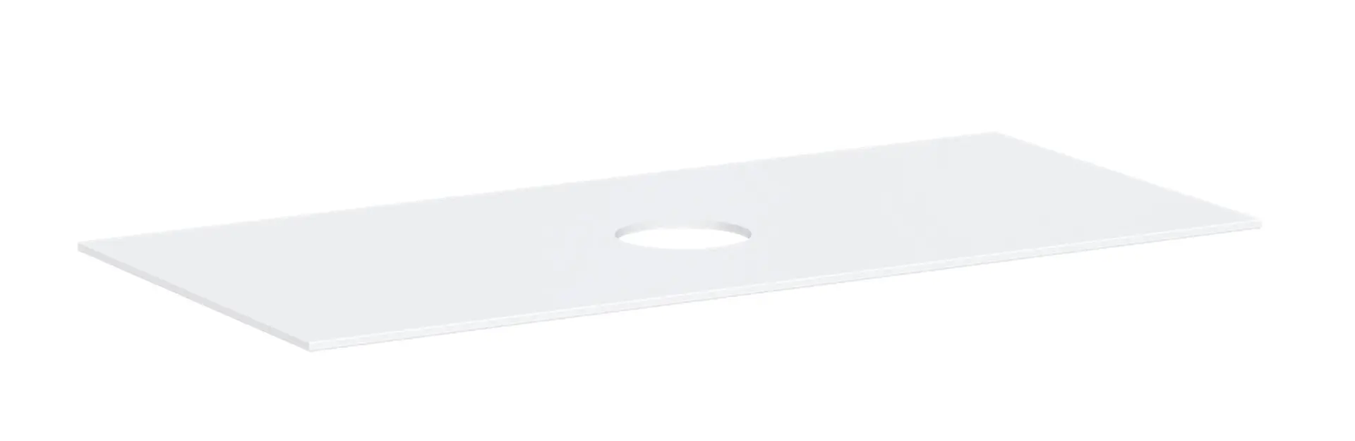 Hansgrohe Xevolos E - izlietnes plātne, 118x55 cm, izgriezums vidū, balta matēta 54330700