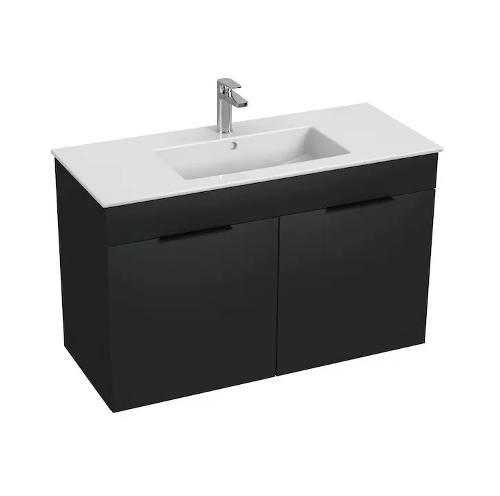 Jika Cube - izlietne ar apakšskapi 100x43x61 cm, antracīts matēts H4536511763521