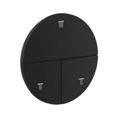 Axor ShowerSelect ID - zemapmetuma vārsts, 3 patērētājiem, matēti melns 36779670