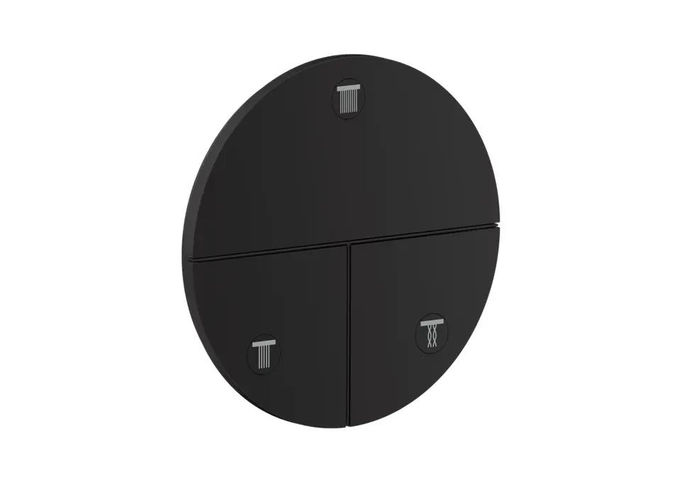 Axor ShowerSelect ID - zemapmetuma vārsts, 3 patērētājiem, matēti melns 36779670