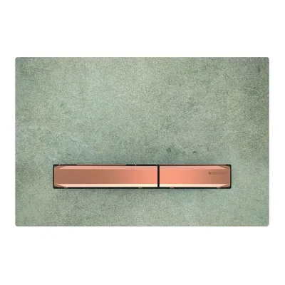 Geberit Sigma50 - vadības plate, 2 daudzumu skalošana, betona dekors/sarkanais zelts 115.670.JV.2