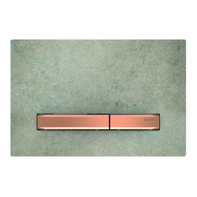 Geberit Sigma50 - vadības plate, 2 daudzumu skalošana, betona dekors/sarkanais zelts 115.670.JV.2