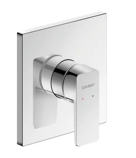 Duravit Manhattan - zemapmetuma dušas maisītājs, ar iebūves korpusu, hroms MH4210007010
