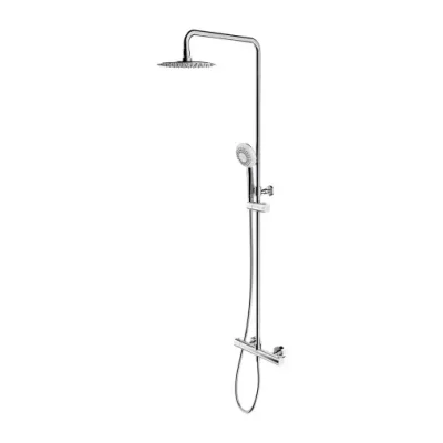 OMNIRES Y - dušas komplekts ar termostatu, diametrs 20 cm, 3 strūklu veidi, hroms Y1244X/6CR