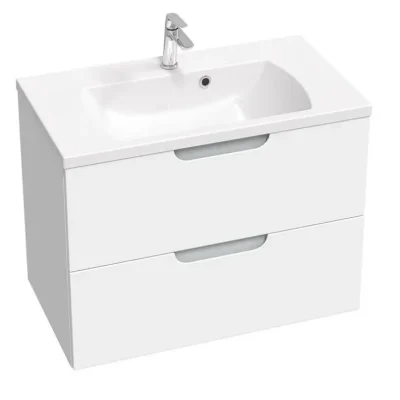 Ravak Classic II - izlietnes skapītis 79x45x58 cm, 2 atvilktnes, balts/pelēks spīdīgs X000001481
