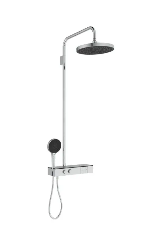 Ideal Standard Ceratherm Solos - dušas komplekts ar termostatu, diametrs 30 cm, 3 strūklu veidi, hroms A7882AA