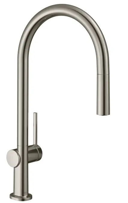 Hansgrohe M54 - virtuves izlietnes maisītājs Talis, ar izvelkamu izteku, nerūsējošais tērauds 72802800