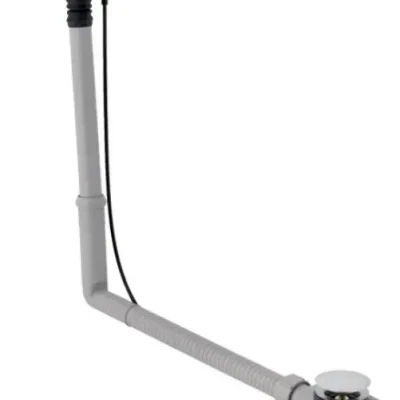 Geberit piederumi - noteces un pārplūdes komplekts vannām, PushControl ekscentra vadība, garums: 500 mm, hromēts 150.751.21.6