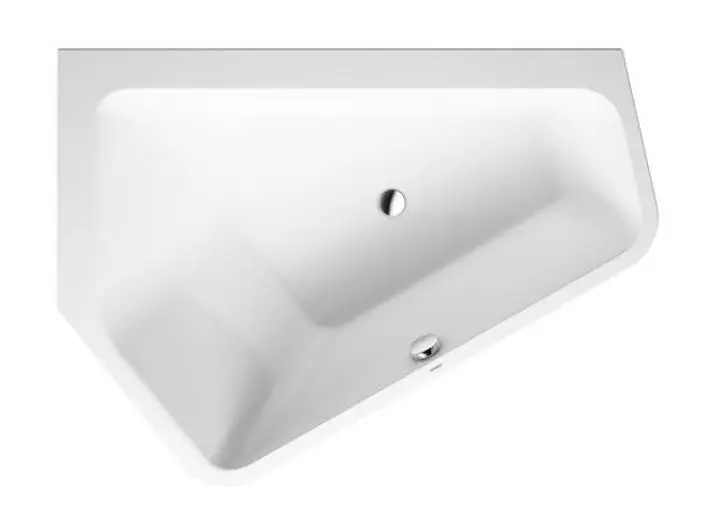 Duravit Paiova 5 - asimetriska vanna, 177x130 cm, kreisā, balta 700390000000000
