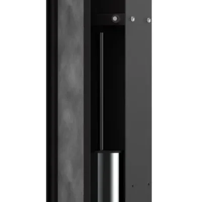 Hansgrohe XtraStoris Rock - zemapmetuma WC birstes turētājs ar plauktu, matēti melns 56060670