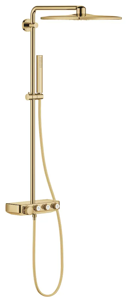Grohe Euphoria SmartControl - dušas komplekts Cube 310 Duo ar termostatu, 2 strūklu veidi, Cool Sunrise 26508GL0
