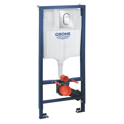 Grohe Rapid SL - priekšsienas uzstādīšana ar skalošanas tvertni sienas WC, poga Arena Cosmopolitan S, hroms 39504000