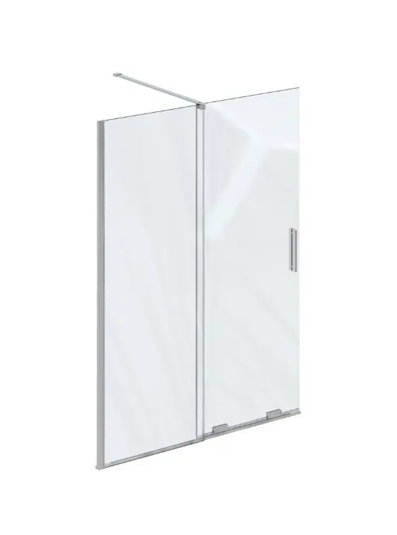 Ravak Roll - dušas starpsiena Walk-In 120x195 cm, hroms/caurspīdīgs stikls X9WVG0C00Z1