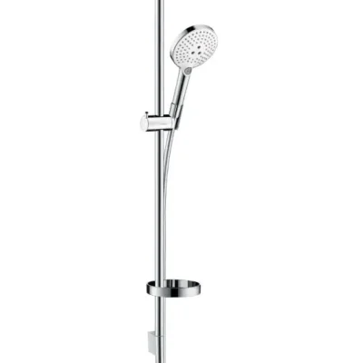Hansgrohe Raindance Select S - dušas komplekts 120, 3 strūklas, balts / hromēts 26631400