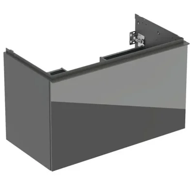 Geberit Acanto - izlietnes apakšskapītis, 89x54x48 cm, 2 atvilktnes, stikls/Lava 503.005.JK.2