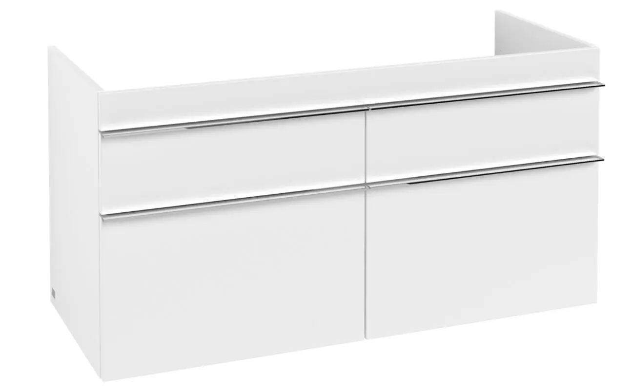 Villeroy & Boch Venticello - izlietnes apakšskapis, 115x59x50 cm, 4 atvilktnes, matēti balts A92901MS