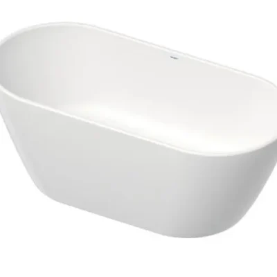 Duravit D-Neo - brīvi stāvoša vanna, 160x75 cm, bez pārplūdes, DuraSolid? ClickClack, balta 700486000000000