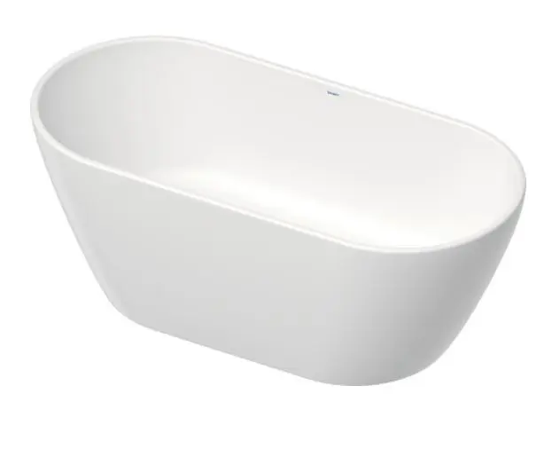 Duravit D-Neo - brīvi stāvoša vanna, 160x75 cm, bez pārplūdes, DuraSolid? ClickClack, balta 700486000000000