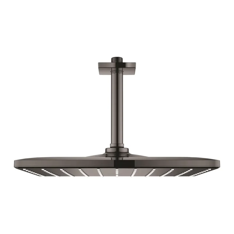 Grohe Rainshower - galvas duša 310 Mono Cube 9,5 l/min, 1 strūklas veids, griestu izvads 14 cm, Hard Graphite 26566A00