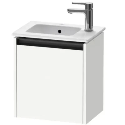 Duravit Ketho.2 - izlietnes skapītis 44x41x29 cm, ar 1 durvīm, eņģes pa kreisi, balts matēts K25060L18180000