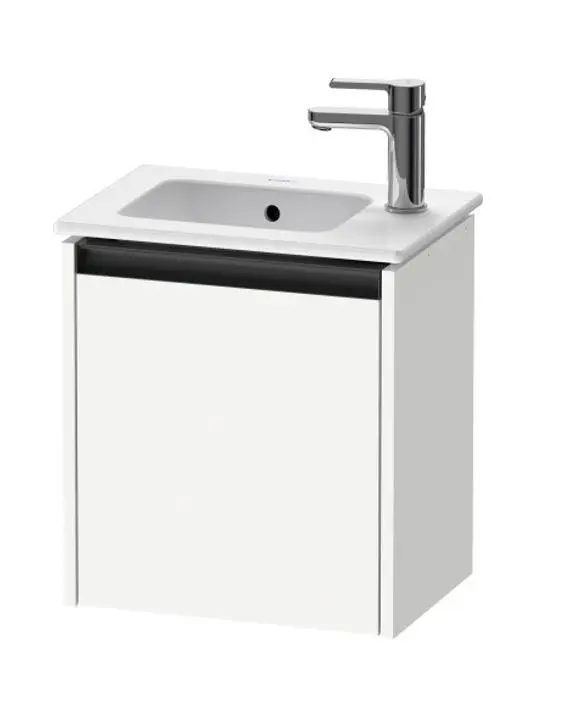 Duravit Ketho.2 - izlietnes skapītis 44x41x29 cm, ar 1 durvīm, eņģes pa kreisi, balts matēts K25060L18180000