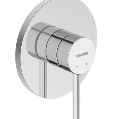 Duravit Circle - zemapmetuma dušas maisītājs, ar iebūvējamo daļu, hroms CE4210007010