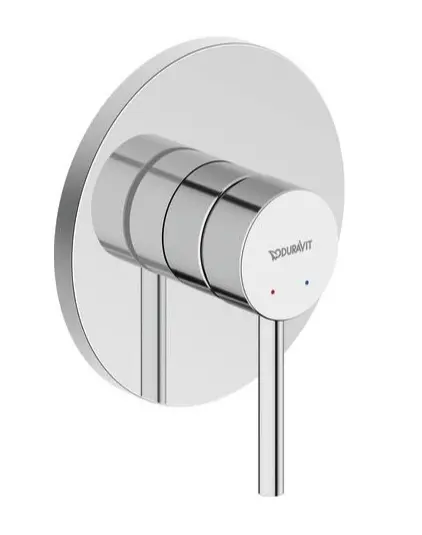 Duravit Circle - zemapmetuma dušas maisītājs, ar iebūvējamo daļu, hroms CE4210007010