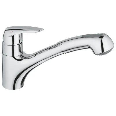 Grohe Eurodisc - virtuves izlietnes vienas sviras maisītājs, hromēts 32257001
