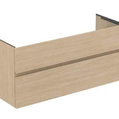 Ideal Standard Finesse - izlietnes skapītis, 120x44x55 cm, 2 atvilktnes, balināts ozols E3385US
