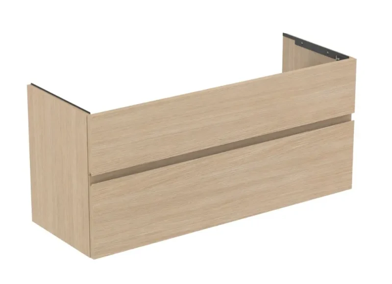 Ideal Standard Finesse - izlietnes skapītis, 120x44x55 cm, 2 atvilktnes, balināts ozols E3385US